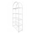 Chivari White 84" Metal Back Bar 4 Tier with glass shelves BAR-BACK-MAWHI-KT-AX