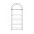 Chivari White 84" Metal Back Bar 4 Tier with glass shelves BAR-BACK-MAWHI-KT-AX