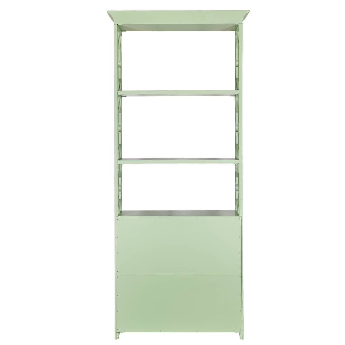 Chivari Sage Green Back Bar Shelving Unit 88