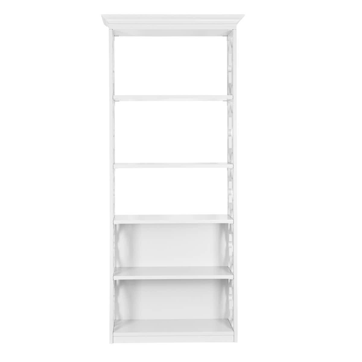 Chivari White Back Bar Shelving Unit 88" Tall - Moroccan Style 4 Tiers BAR-BACK-MRWH-KT-AX