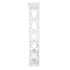 Chivari White Back Bar Shelving Unit 88" Tall - Moroccan Style 4 Tiers BAR-BACK-MRWH-KT-AX