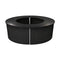 28' Black Portable Folding Bar - 4 Piece Set Single Panel Front - Manhattan