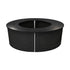 28' Black Portable Folding Bar - 4 Piece Set Single Panel Front - Manhattan