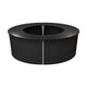 28' Black Portable Folding Bar - 4 Piece Set Single Panel Front - Manhattan