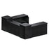 22' Black Portable Folding Bar - 5 Piece Set Reversible Panel Front - Spritz