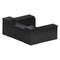 22' Black Portable Folding Bar - 5 Piece Set Reversible Panel Front - Spritz