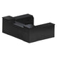 22' Black Portable Folding Bar - 5 Piece Set Reversible Panel Front - Spritz