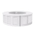 Chivari 28' White Portable Folding Bar - 4 Piece Set Three Panel Front - Manhattan BAR-CFG-WHT-B1-KT