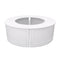 28' White Portable Folding Bar - 4 Piece Set Single Panel Front - Manhattan