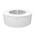 28' White Portable Folding Bar - 4 Piece Set Single Panel Front - Manhattan