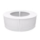 28' White Portable Folding Bar - 4 Piece Set Single Panel Front - Manhattan