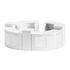 34' White Portable Folding Bar - 7 Piece Set Three Panel Front - Margarita