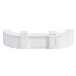 24' White Portable Folding Bar - 5 Piece Set Three Panel Front - Mimosa
