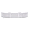 24' White Portable Folding Bar - 5 Piece Set Single Panel Front - Mimosa