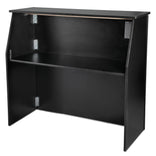 42" Tall x 48" Long Black Portable Foldable Bar Laminate Surface