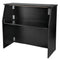 42" Tall x 48" Long Scratch and Dent Black Portable Foldable Bar Laminate Surface
