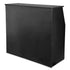 Chivari Black 42" Tall x 48" Long Portable Foldable Bar Laminate Surface BAR-FOLD-48-BLKVYL-AX-T
