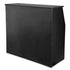 42" Tall x 48" Long Scratch and Dent Black Portable Foldable Bar Laminate Surface