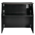 42" Tall x 48" Long Scratch and Dent Black Portable Foldable Bar Laminate Surface