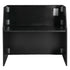 Chivari Black 42" Tall x 48" Long Portable Foldable Bar Laminate Surface BAR-FOLD-48-BLKVYL-AX-T