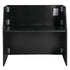 42" Tall x 48" Long Scratch and Dent Black Portable Foldable Bar Laminate Surface