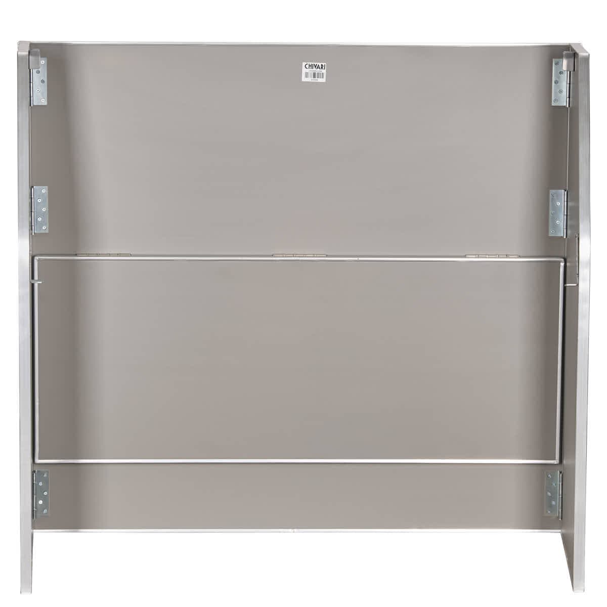 Chivari Gray Portable Folding Bar 42″ Tall x 48″ Long Laminate Surface BAR-FOLD-48-GREY-AX-T