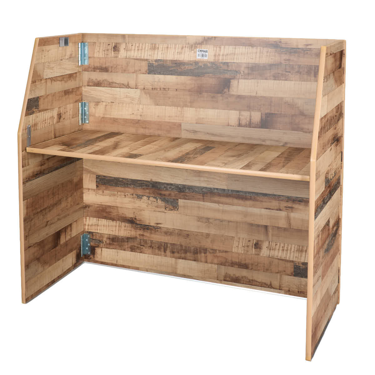 Chivari Rustic 42″ Tall x 48″ Long Portable Folding Bar BAR-FOLD-48-RUSTIC-AX-T