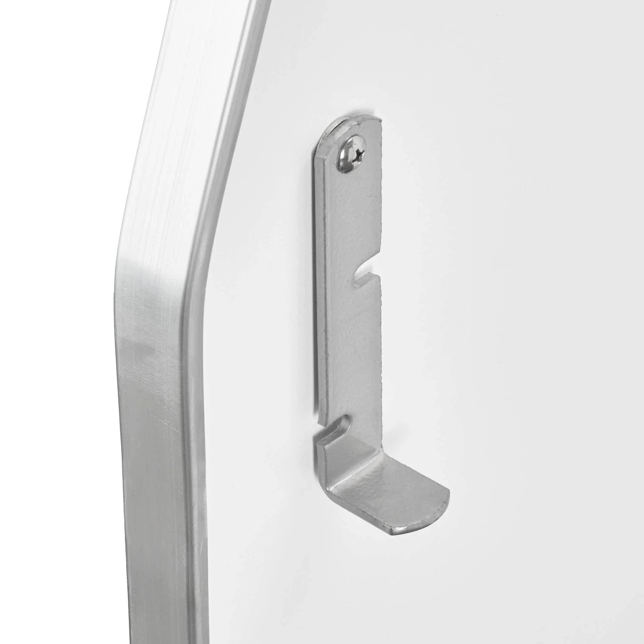 Chivari White 42" Tall x 48" Long Portable Folding Bar Laminate Surface PVC Edge BAR-FOLD-48-WHITE-AX-T