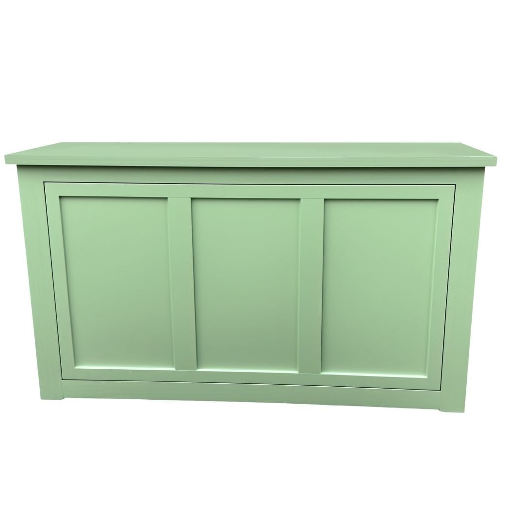 Chivari 34' Sage Green Portable Folding Bar - 7 Piece Set Three Panel Front - Margarita BAR-CFG-SG-D5-KT