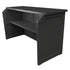 22' Black Portable Folding Bar - 5 Piece Set Reversible Panel Front - Spritz