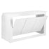Chivari Scratch and Dent 6' White Portable Folding Bar with HPL Reversible Front, Top & Shelf BAR-FOLD-72KIT-WHT-AX-SD