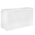 Chivari 6' White Portable Folding Bar with HPL Reversible Front, Top & Shelf BAR-FOLD-72KIT-WHT-AX-T