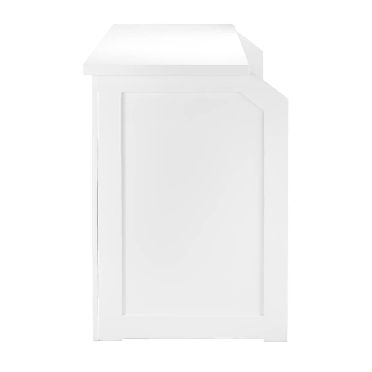 Chivari 6' White Portable Folding Bar with HPL Reversible Front, Top & Shelf BAR-FOLD-72KIT-WHT-AX-T