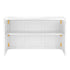 Chivari 6' White Portable Folding Bar with HPL Reversible Front, Top & Shelf BAR-FOLD-72KIT-WHT-AX-T