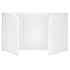 Chivari Scratch and Dent 6' White Portable Folding Bar with HPL Reversible Front, Top & Shelf BAR-FOLD-72KIT-WHT-AX-SD