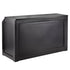 6' Black Portable Folding Bar with HPL Reversible Front, Flush Top & Shelf