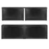 Chivari 6' Black Portable Folding Bar with HPL Reversible Front, Flush Top & Shelf BAR-FOLD-72KITFL-BLK-AX-T