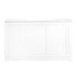 6' White Portable Folding Bar with HPL Reversible Front, Flush Top & Shelf