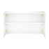 6' White Portable Folding Bar with HPL Reversible Front, Flush Top & Shelf