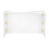 6' White Portable Folding Bar with HPL Reversible Front, Flush Top & Shelf