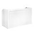 6' White Portable Folding Bar with HPL Reversible Front, Flush Top & Shelf