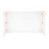 6' White Portable Folding Bar with HPL Reversible Front, Flush Top & Shelf