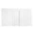 6' White Portable Folding Bar with HPL Reversible Front, Flush Top & Shelf