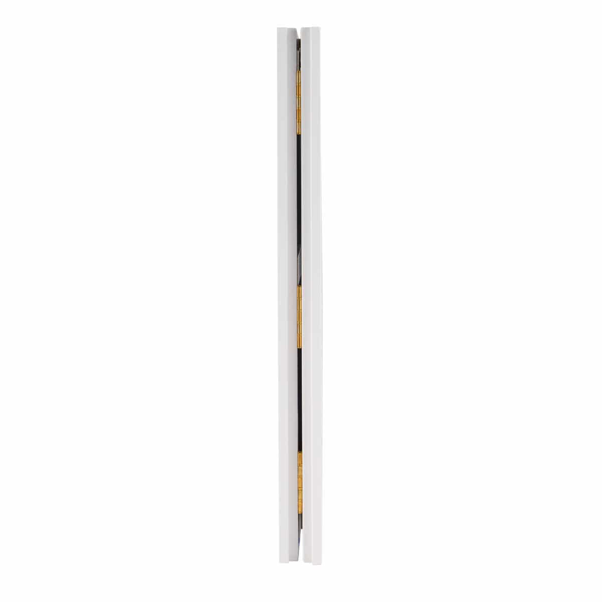 6' White Portable Folding Bar with HPL Reversible Front, Flush Top & Shelf