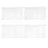 6' White Portable Folding Bar with HPL Reversible Front, Flush Top & Shelf