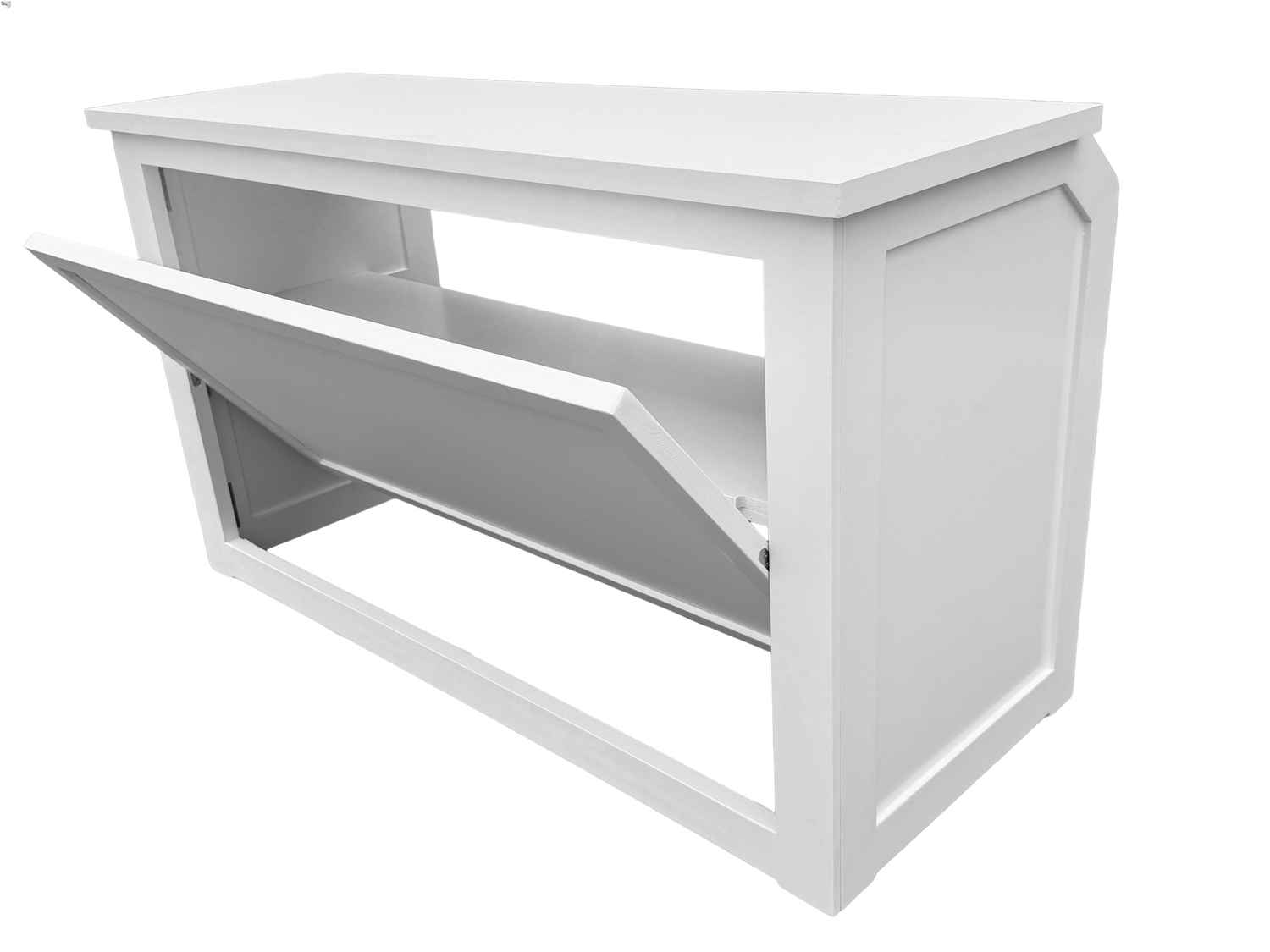 Chivari 6' White Portable Folding Bar with HPL Reversible Front, Top & Shelf BAR-FOLD-72KIT-WHT-AX-T