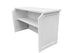 Chivari 6' White Portable Folding Bar with HPL Reversible Front, Top & Shelf BAR-FOLD-72KIT-WHT-AX-T