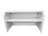 Chivari 6' White Portable Folding Bar with HPL Reversible Front, Top & Shelf BAR-FOLD-72KIT-WHT-AX-T