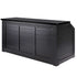Chivari 7' Black Portable Folding Bar with Reversible Front BAR-FOLD-84KTR-BLK-AX-T
