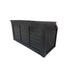 Chivari 7' Black Portable Folding Bar with Reversible Front BAR-FOLD-84KTR-BLK-AX-T